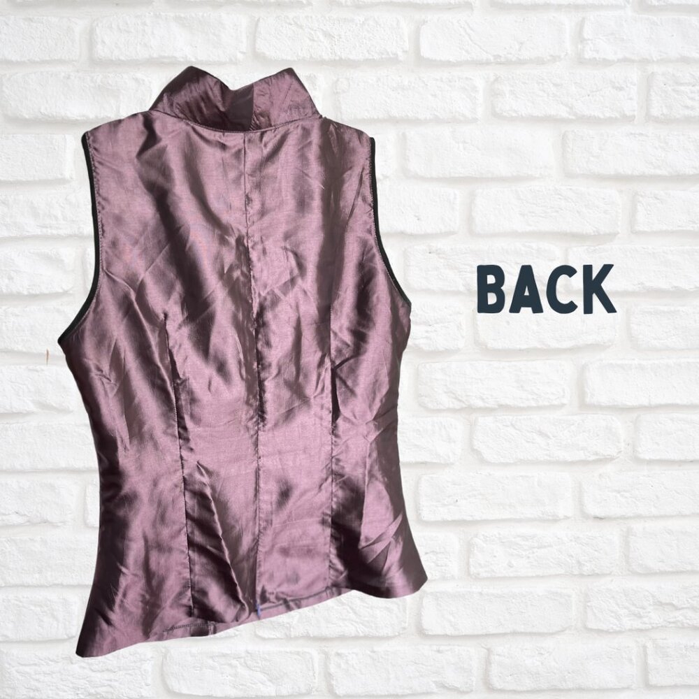 Custom Made Satiny Top - Sleeveless - Size Fits Medium - Picture 3 of 6
